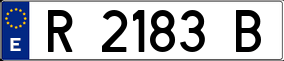 Trailer License Plate